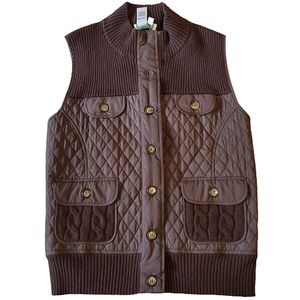 Coldwater Creek brown misses vest size 14-16